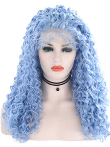 Ruddy Blue Curly Lace Front Wig 030