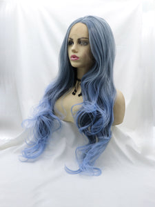 Gradient Glaucous Lace Front Wig 670