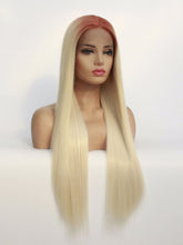 Load image into Gallery viewer, Rooted Platinum Blonde Lace Front Wig 613