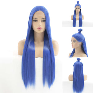 Ultramarine Blue Lace Front Wig 031