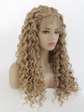 Load image into Gallery viewer, Golden Blonde Curly Lace Front Wig 576