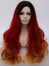 Load image into Gallery viewer, Red Yellow Mixed Regular Wig 284