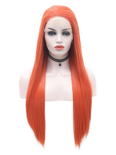 Cinnabar Red Lace Front Wig 012