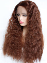 Load image into Gallery viewer, 26&#39;&#39; Light Auburn Wavy Lace Front Wig 478