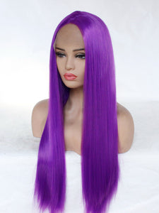 26" Electric Purple Lace Front Wig 560