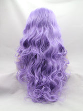 Load image into Gallery viewer, Light Purple Wavy Lace Front Wig 301