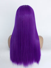 Load image into Gallery viewer, 24&quot; Blue Violet Lace Front Wig 494