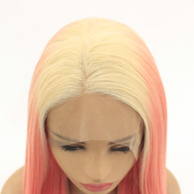 Load image into Gallery viewer, 26&quot; Rooted Gradient Pink Lace Front Wig 509