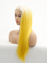 Load image into Gallery viewer, 24&quot; Rooted Yellow Lace Front Wig 513